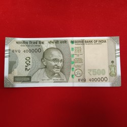 500 Rs Rare Fancy Number Note 400000 Gem Bunc Condition Sku 08