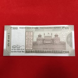 Alternative view of 500 Rs Rare Fancy Number Note 400000 Gem Bunc Condition Sku 08