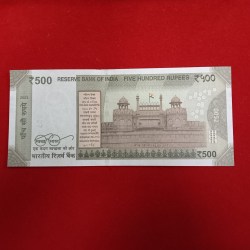 Alternative view of 500 Rs Rare Fancy Number Note 800000 Gem Bunc Condition Sku 08