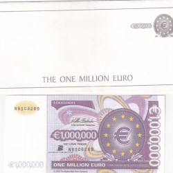 Eurozone 1 000 000 euros Rare Note with Cover
