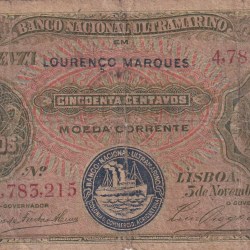 Angola 50 Centavos Rare Note #B2