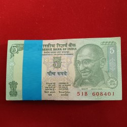 Five Rs Rare Mahatma Gandhi Full Birthday Bundle Governor D.Subaraw Gem Unc Condition 150401