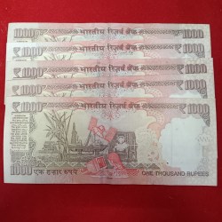Alternative view of 1000 Rs Notes RAunc Condition Governor Raghuram Rajan or D.Subaraw 5 Pcs Given