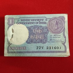One Rs Rare Small Coin Full Bundle Finance Minister S.Venketraman 1989 Year Unc Condition 231601