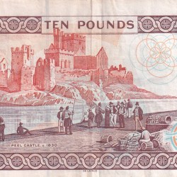 Alternative view of Isle of Man 10 Pounds - Elizabeth II Rare Note #B2