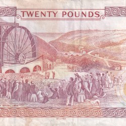 Alternative view of Isle of Man 20 Pounds Rare Note #B2