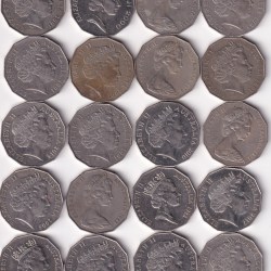 Alternative view of 28 Different Australia Commemorative Half Dollar Rare Big Size Coin #AA-3