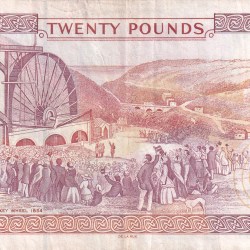Alternative view of Isle of Man 20 Pounds Rare Note #B2