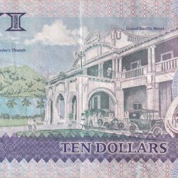 Alternative view of Fiji 10 Dollars - Elizabeth II Rare Note #B2
