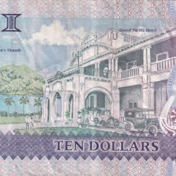 Alternative view of Fiji 10 Dollars - Elizabeth II Rare Note #B2