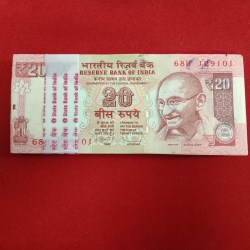 Extremely Rare Twenty Rs Old Red Issue Full Mule Bundle Governor D.Subaraw Double No 129129 Year 2014 129101