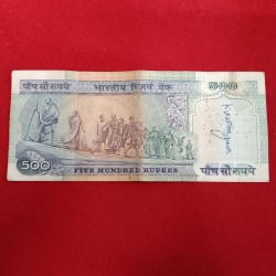 Alternative view of 500 Rs Rare Dandi Issue Note Governor S.Venketraman Reserve Bank of India 768635 Sku 24