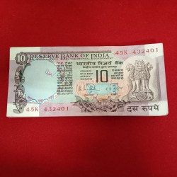 Extremely Rare 10 Rs Peacock Full Bundle Governor RN Malhotra UNC Condition 432401