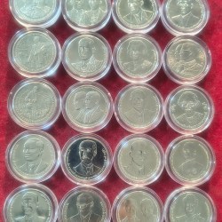 20 Different Thailand (Bhatt) Commemorative Coin With Capsule #AA-8