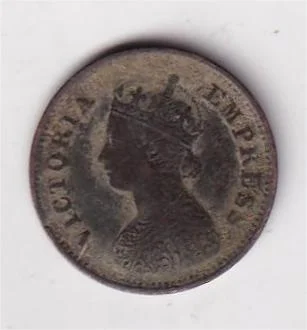 British India 1/2 Pice 1898 (Victory) Rare Coin