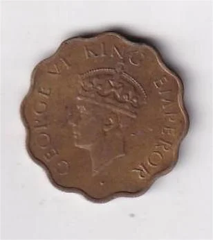 British India 1 Anna 1944 (George VI) Rare Coin - Image 2