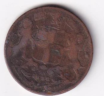 British India ¼ Anna 1858 (Victoria) Rare Coin