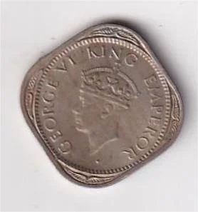 British India ½ Anna 1946 (George VI) Rare Coin