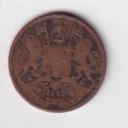 British India ½ Pice 1853 (Victoria) Rare Coin