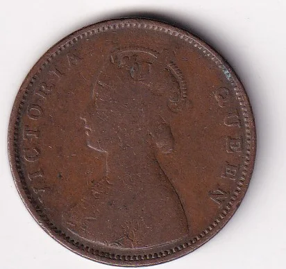 British India Half Rupees (1862) Victoria Rare coin
