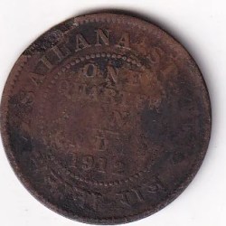 British India 1/4 Anna 1912 Rare Normally Damage Coin