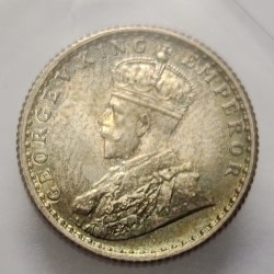 British India George V 1/4 Rupee 1936 Silver Coin UNC