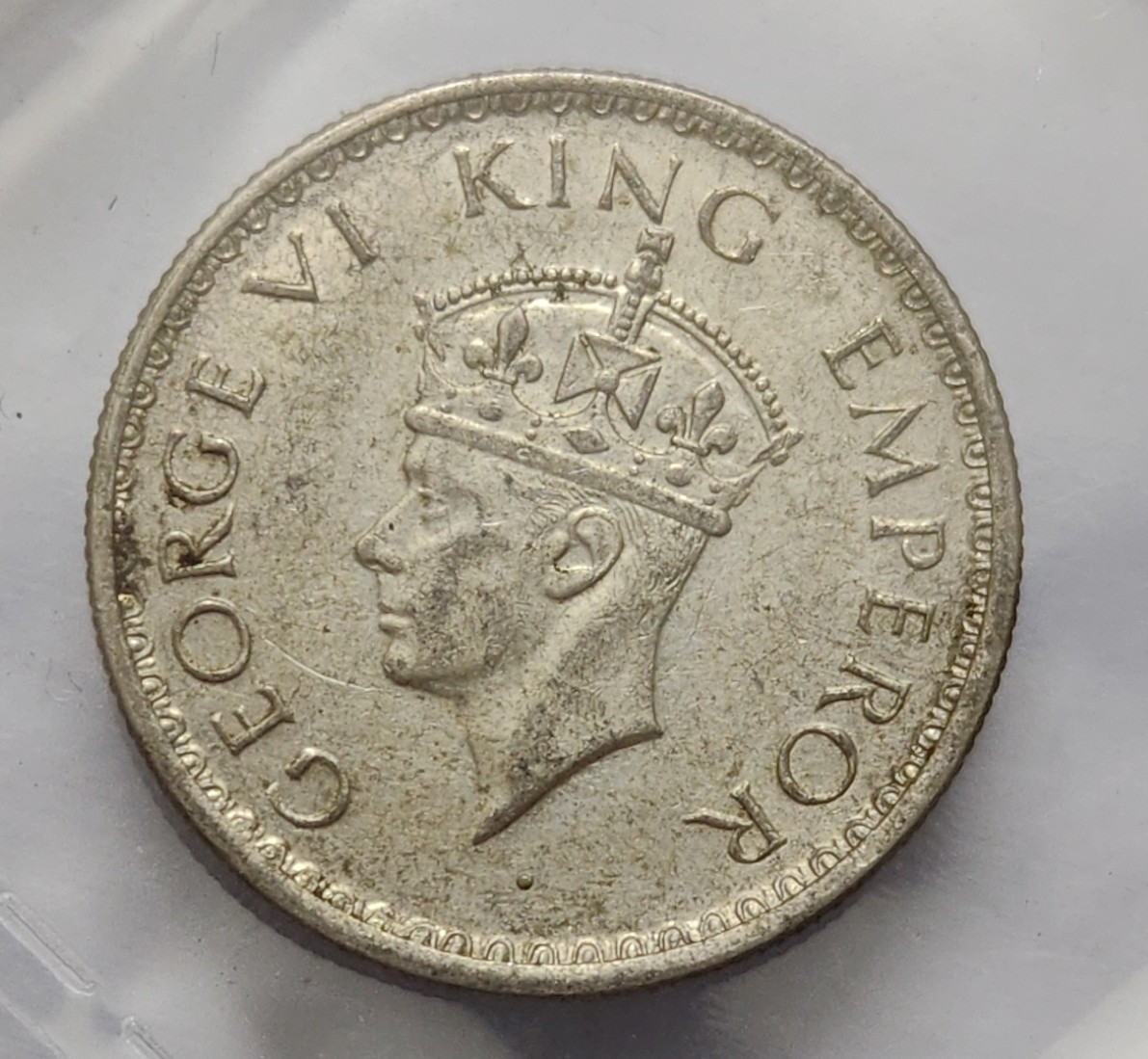 British India George VI Half Rupee 1940 Silver Coin Unc Rare