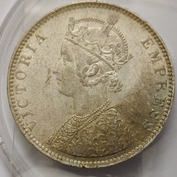 British India Victoria One Rupee 1901 Silver Coin Bunc Rare