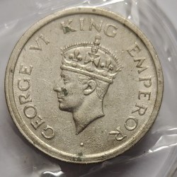 George VI One Rupee 1947 Copper Nickel Coin