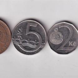 Czech Republic 9 Different Denomination Rare Coin Set(9 Pcs) #AA-21