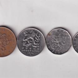 Alternative view of Czech Republic 9 Different Denomination Rare Coin Set(9 Pcs) #AA-21