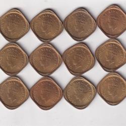 Alternative view of British India 1/2 Anna 1944 Rare Unc Coin (Buyer Will Receive Randomly 1 Coin)#AA- 22