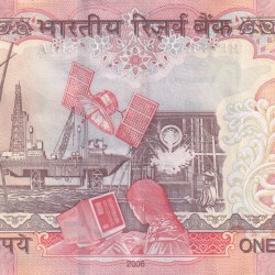 Alternative view of 1000 RUPEES GOVERNOR Y.B.REDDY RARE A.U CONDITION NOTE WITH FANCY NUMBER ENDING 786