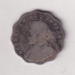 Alternative view of British India 1 Anna 1915 - George V Rare Coin #AA- 27