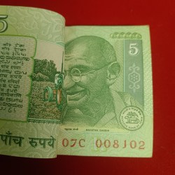 Alternative view of Five Rs Mahatma Gandhi Full Bundle Governor D. Subbarao Gem Unc Condition 008101