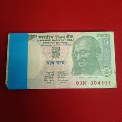 Five Rs Mahatma Gandhi Full Bundle Governor Bimal Jalan Unc Condition 304501