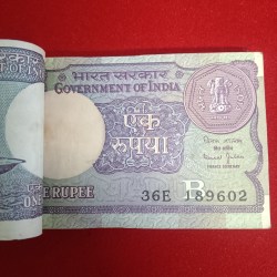 Alternative view of One Rs Old Small Coin Full Bundle Finance Minister Bimal Jalan Unc Condition 1990 Year 189601