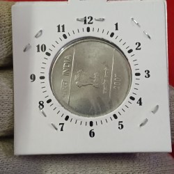 Alternative view of Two Rs FSS 9"o Clock Error Coin 2007 Year Calcutta Mint Unc Condition RBI Mistake Coin