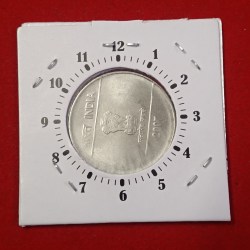 Two Rs FSS 9"o Clock Error Coin 2007 Year Calcutta Mint Unc Condition RBI Mistake Coin