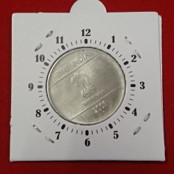 Two Rs FSS 10"o Clock Error Coin 2009 Year Noida Mint Unc Condition RBI Mistake Coin