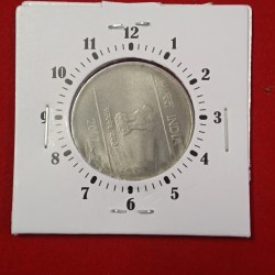 Alternative view of Two Rs FSS 3"o Clock Error Coin 2007 Year Calcutta Mint Unc Condition RBI Mistake Coin