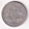 Australia 1 Florin 1916 (Edward VII) Rare Silver Coin #AA-43