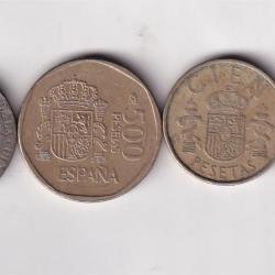 Alternative view of Spain 4 Different (Denomination) Rare Coin Set(4 Pcs)#AA-45