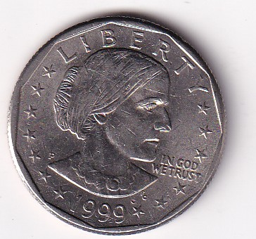 United States 1 Dollar 1999 ("Susan B. Anthony Dollar") Rare Coin #AA-47