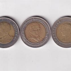 5 Different Thailand Commemorative 10 Baht Rare Coin Set (5 Pcs)#AA-48
