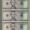 AMERICA 5 DOLLAR LINCOLN RARE GEM UNC (5 NOTE) UNCUT SHEET RARE TOP COLLECTIBLE & UNIQUE ITEM