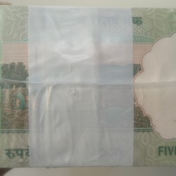 Alternative view of 5 RUPEES GANDHI GOVERNOR BIMAL JALAN RARE (1000 NOTE) RIM SEALED PACKET WITH TRIPLING NUMBER 676767