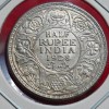 HALF RUPEE 1928 BOMBAY MINT COIN GEORGE V UNC CONDITION