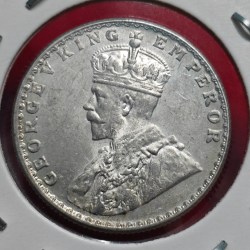 Alternative view of HALF RUPEE 1928 BOMBAY MINT COIN GEORGE V UNC CONDITION