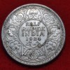 HALF RUPEE SILVER COIN GEORGE V 1924 CALCUTTA MINT